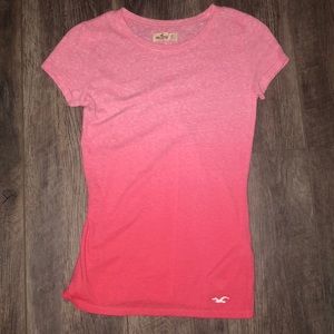 ombré  pink hollister t shirt